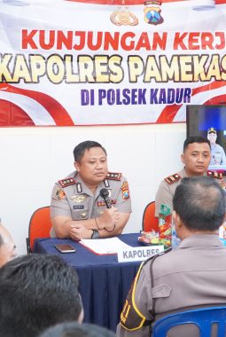 Kapolres Pamekasan mengadakan kunker ke jajaran Polsek Tekankan Transparansi Anggaran, Jaga Kamtibmas, hingga Santuni Anak Yatim