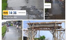 Gapura Kampung Otak-Otak Sepatan Timur Jadi Ikon Baru ,Tapi Jalan di Depannya Masih Bergelombang