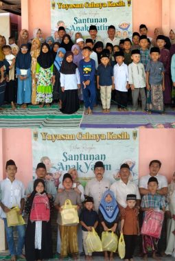 Yayasan cahaya kasih sanrtuni 43 anak yatim di bulan 1 muharam 1448 H